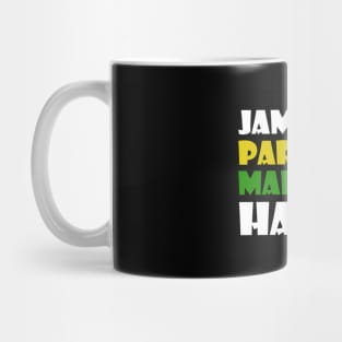 Jamaican Party Makes Me Happy, Jamaica Flag Mug